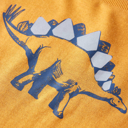 Kinder-Langarmshirt Dunkles Ocker 116