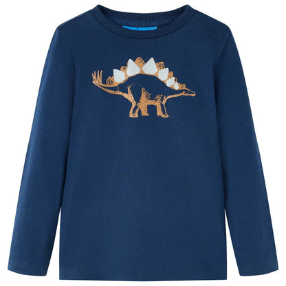 T-shirt manches longues enfant bleu marine 104