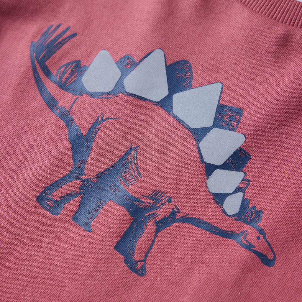 Kinder-Langarmshirt Dunkelrot 140