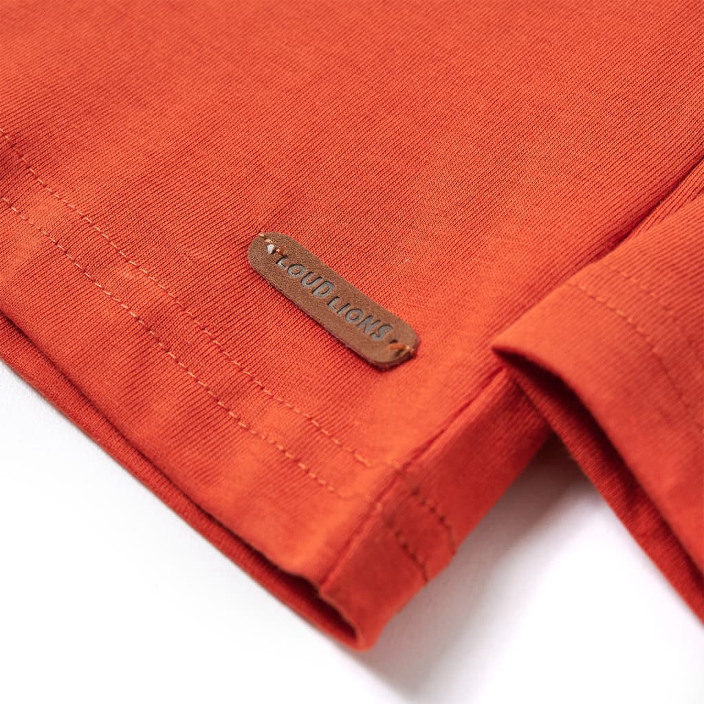 Kinder-Langarmshirt Orange 140