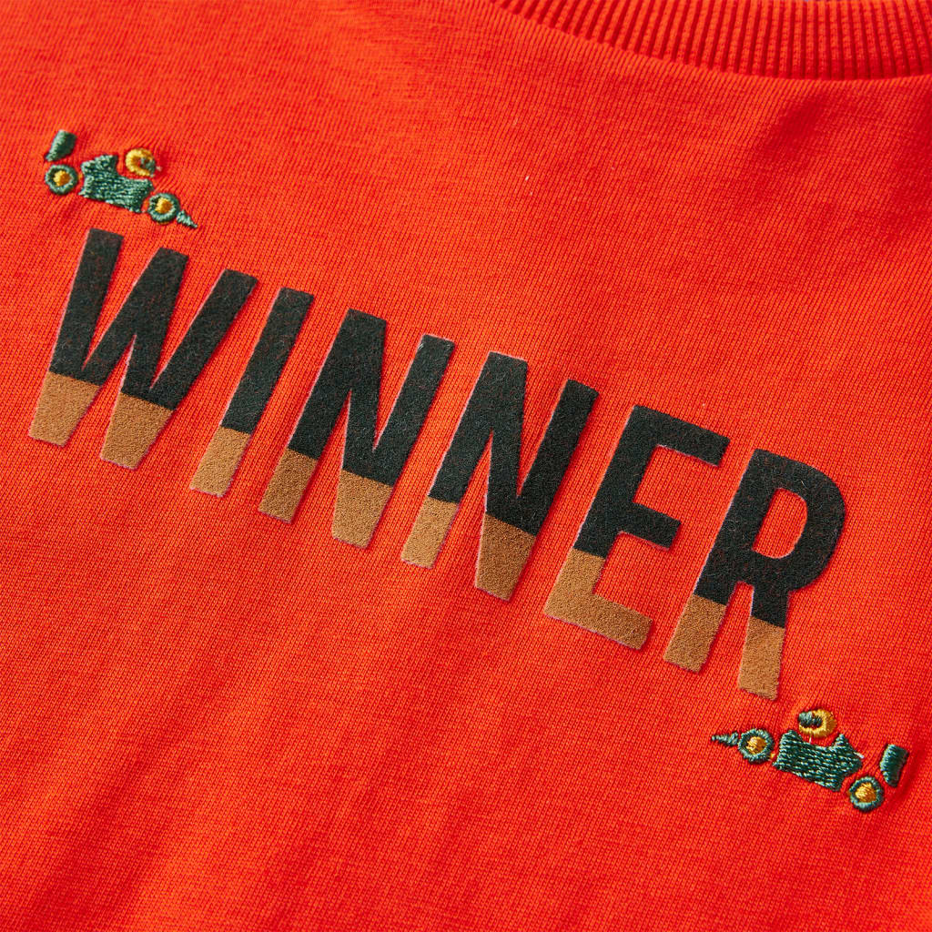 Kinder-Langarmshirt Hellorange 104