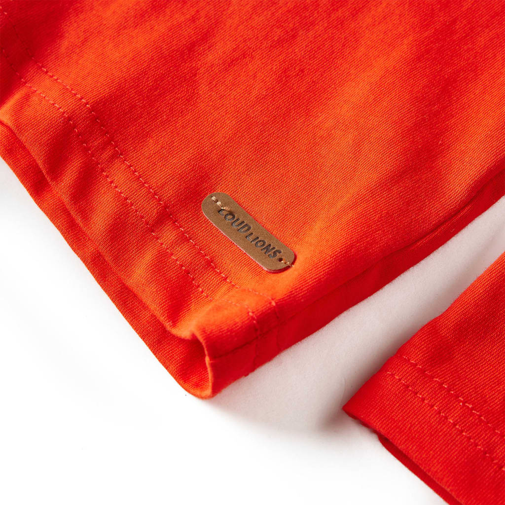 Kinder-Langarmshirt Hellorange 104