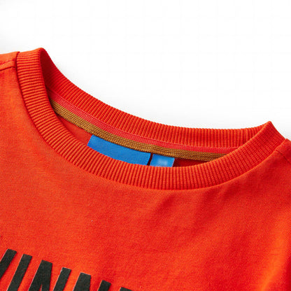 Kinder-Langarmshirt Hellorange 128