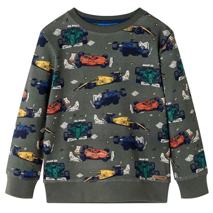 Sweat-shirt enfant kaki 140