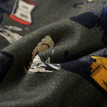 Sweat-shirt enfant kaki 140