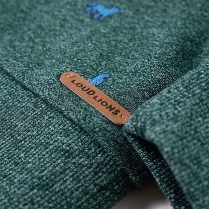 Sweat-shirt enfant vert foncé chiné 116