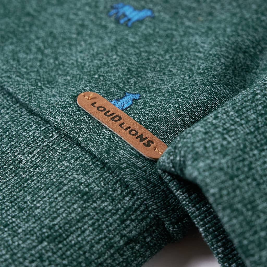 Sweatshirt enfant Vert foncé chiné 140