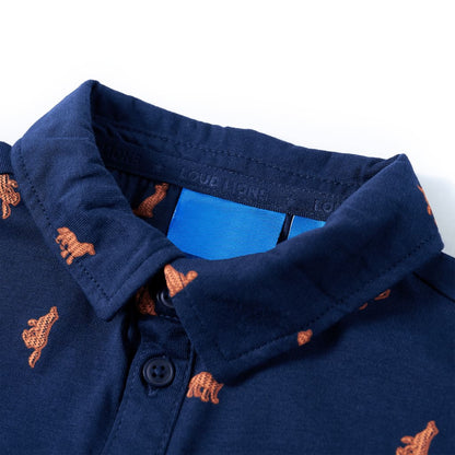 Chemise enfant bleu marine 128