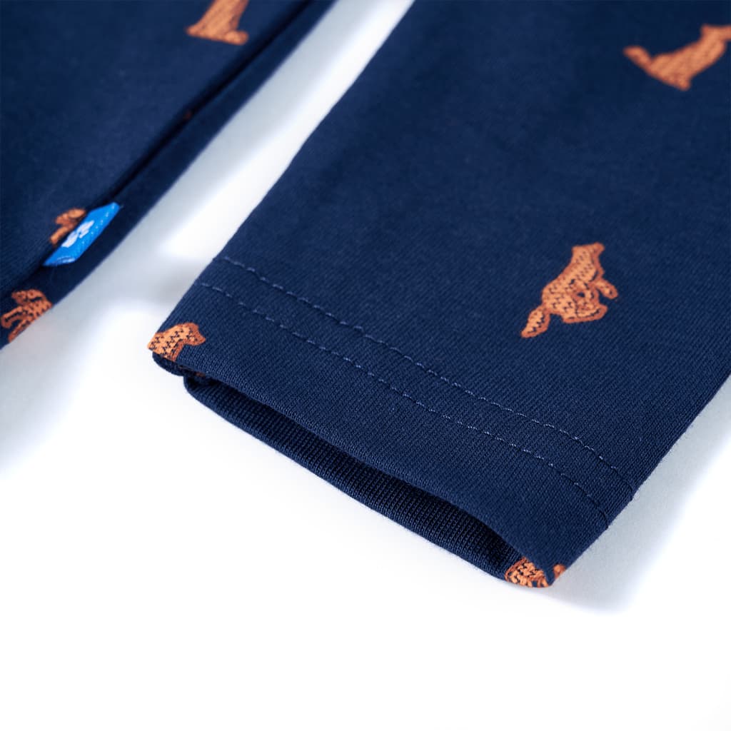 Chemise enfant bleu marine 128