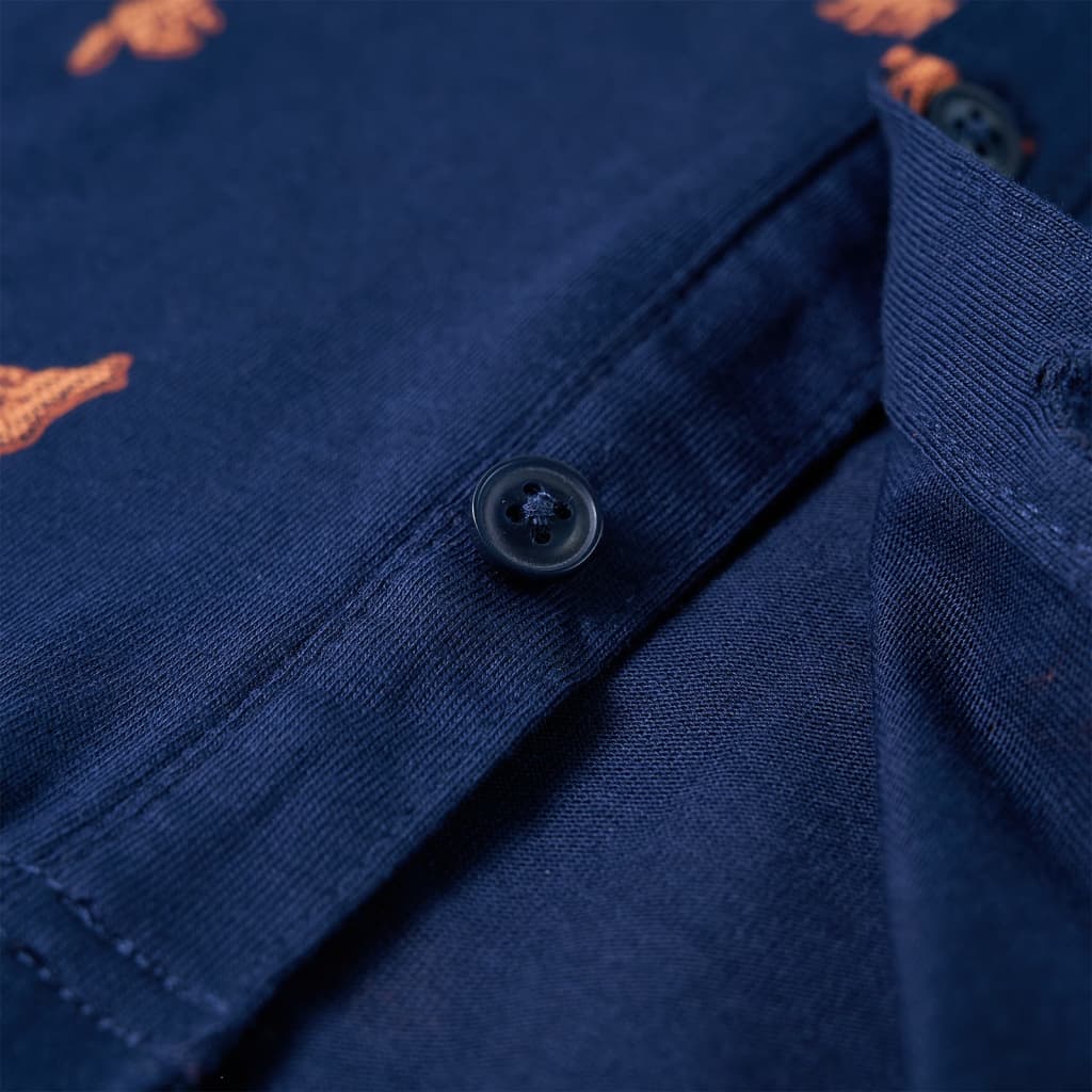 Chemise enfant bleu marine 140