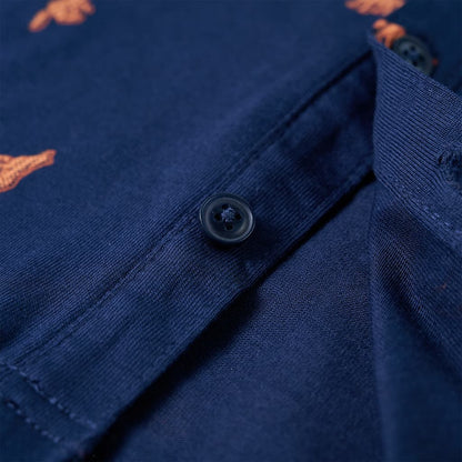 Chemise enfant bleu marine 140