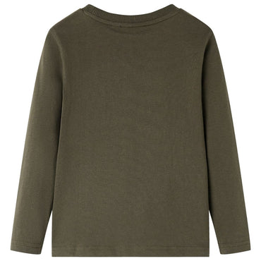 Kinder-Langarmshirt Khaki 128
