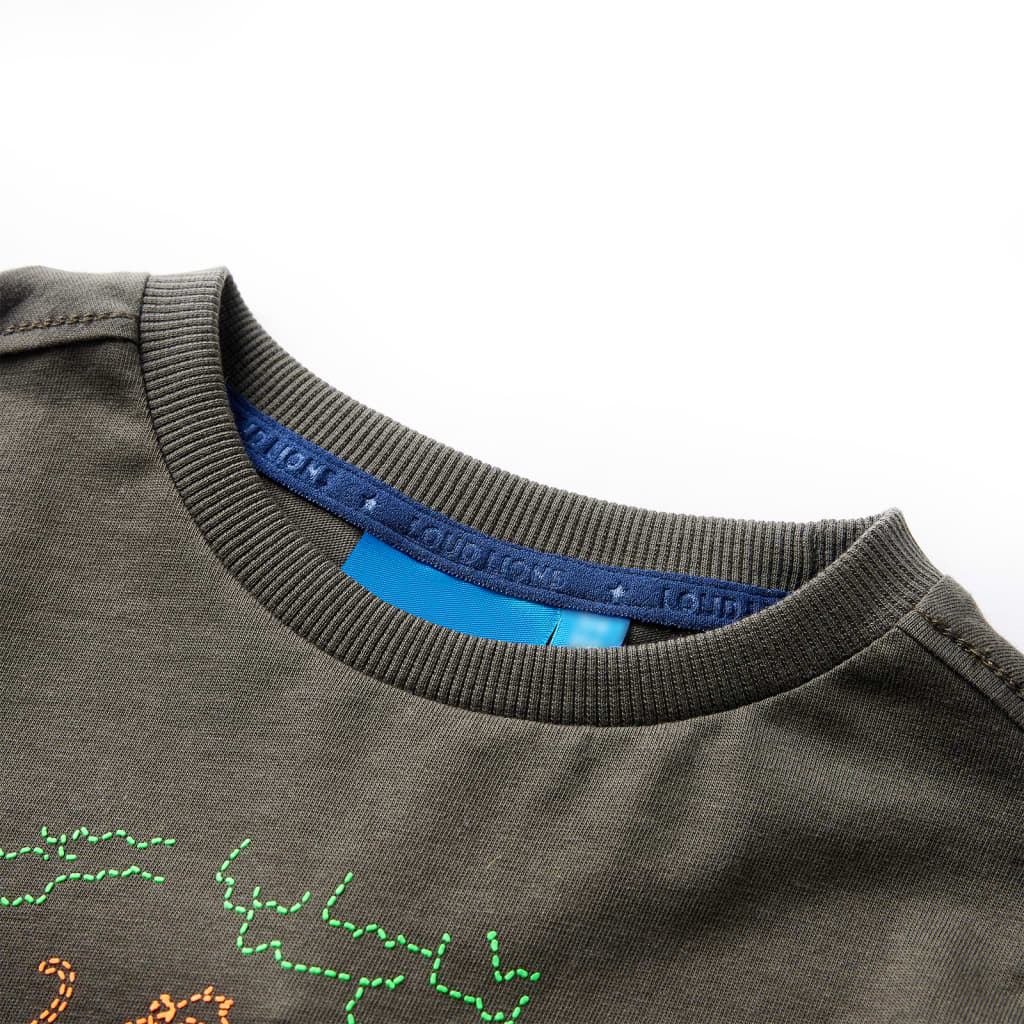 Kinder-Langarmshirt Khaki 128