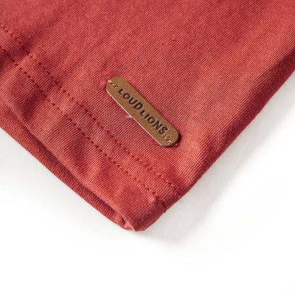 Kinder-Langarmshirt Dunkelrot 92
