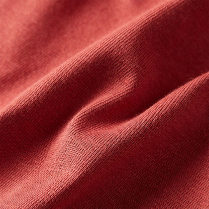 Kinder-Langarmshirt Dunkelrot 128