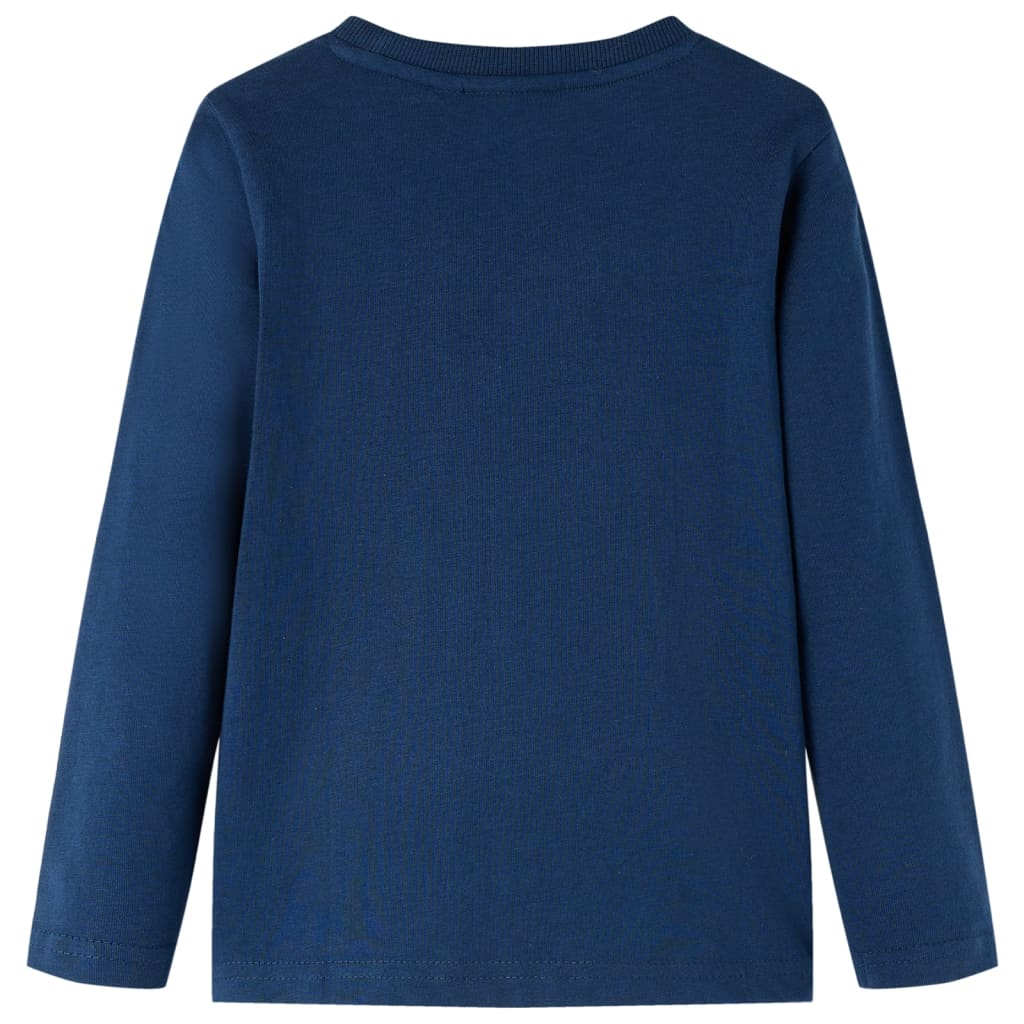 T-shirt manches longues enfant bleu marine 104
