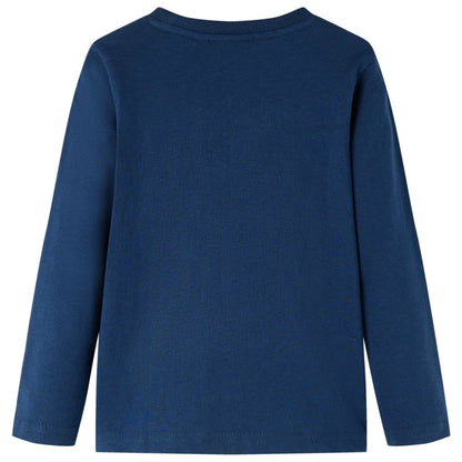 T-shirt manches longues enfant bleu marine 104