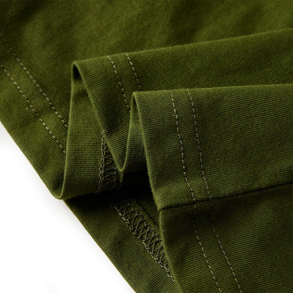 Kinder-Langarmshirt Dunkles Khaki 116