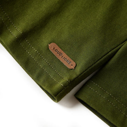 Kinder-Langarmshirt Dunkles Khaki 140