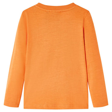 Kinder-Langarmshirt Dunkelorange 92