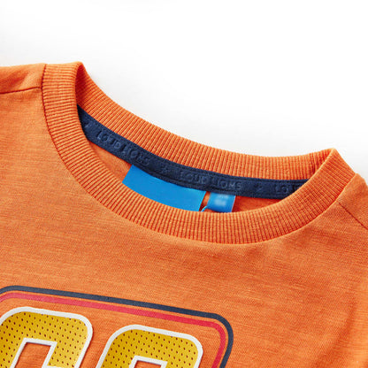 Kinder-Langarmshirt Dunkelorange 92