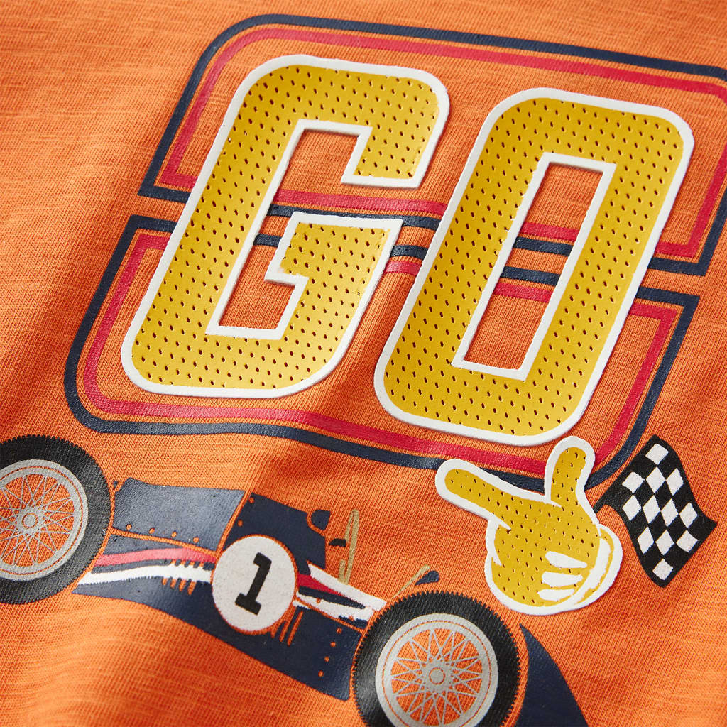 Kinder-Langarmshirt Dunkelorange 92