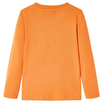 Kinder-Langarmshirt Dunkelorange 104