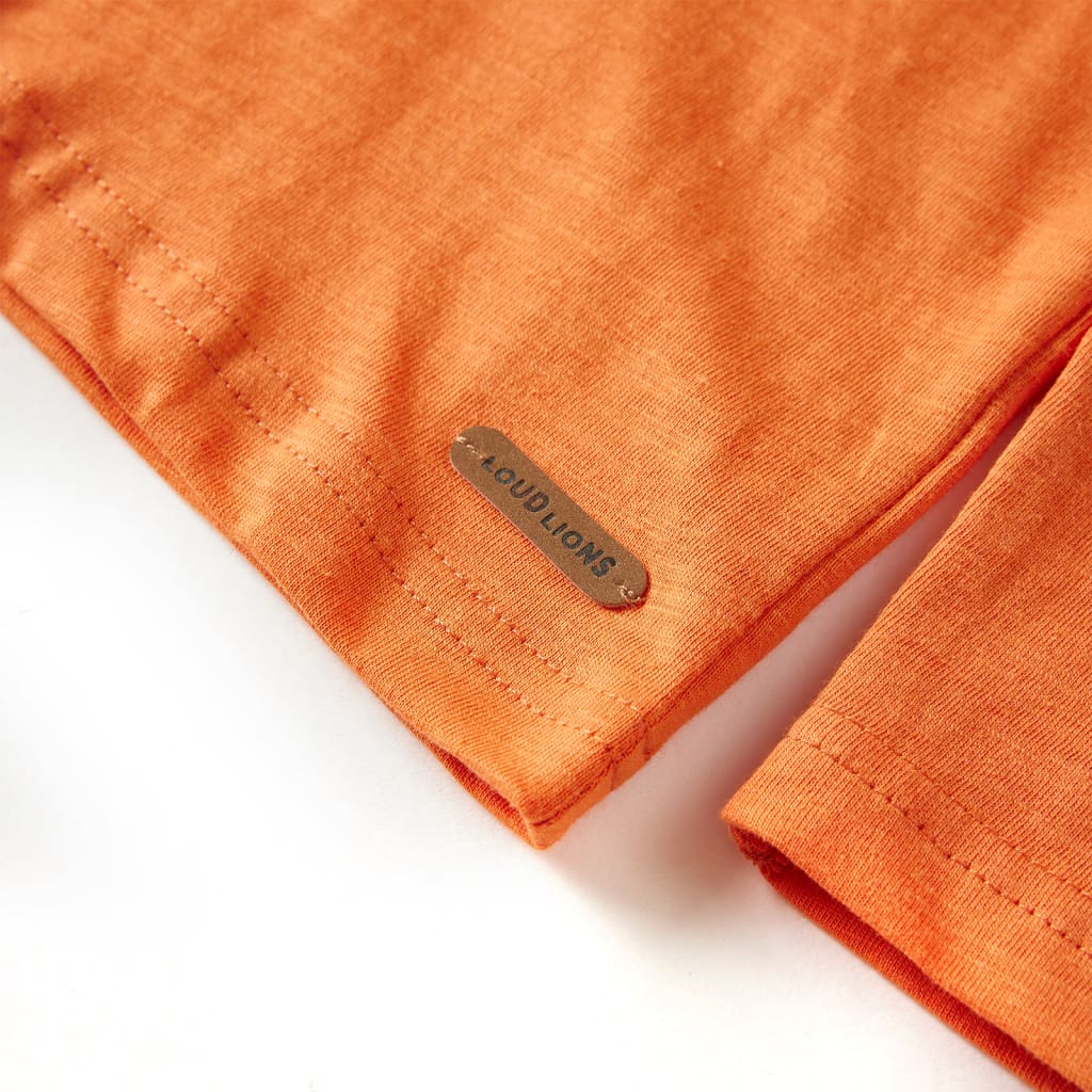 Kinder-Langarmshirt Dunkelorange 104