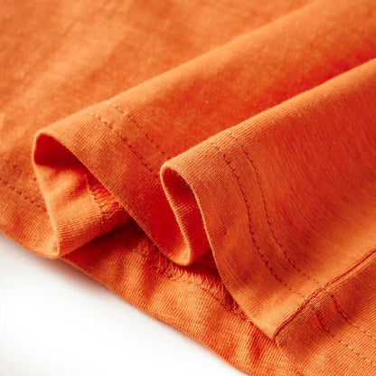 Kinder-Langarmshirt Dunkelorange 116