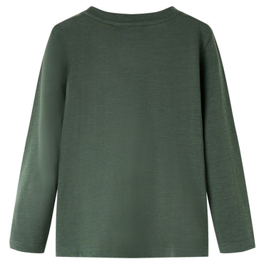 Kinder-Langarmshirt Dunkelgrün 104