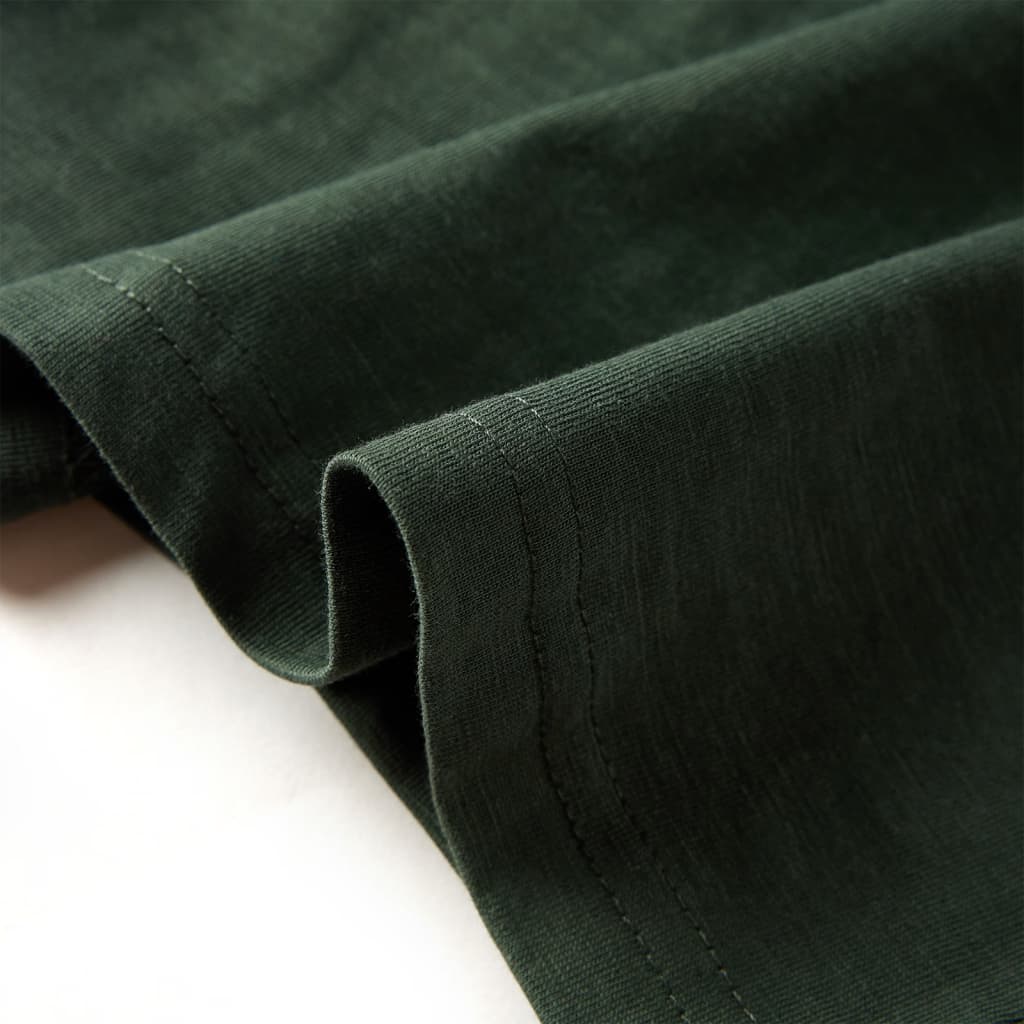 Kinder-Langarmshirt Dunkelgrün 128