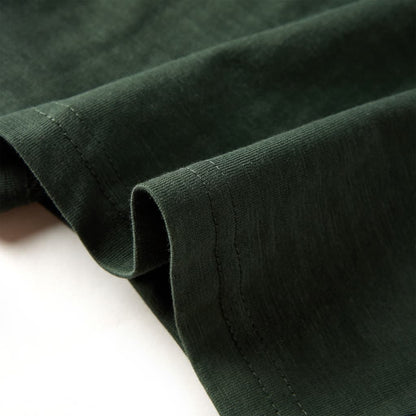 Kinder-Langarmshirt Dunkelgrün 128