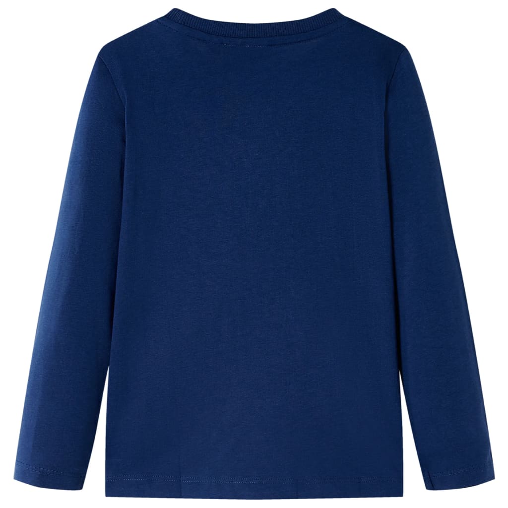 T-shirt manches longues enfant bleu marine 104