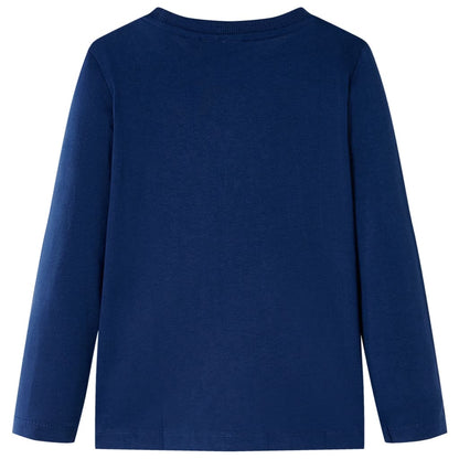 T-shirt manches longues enfant bleu marine 104
