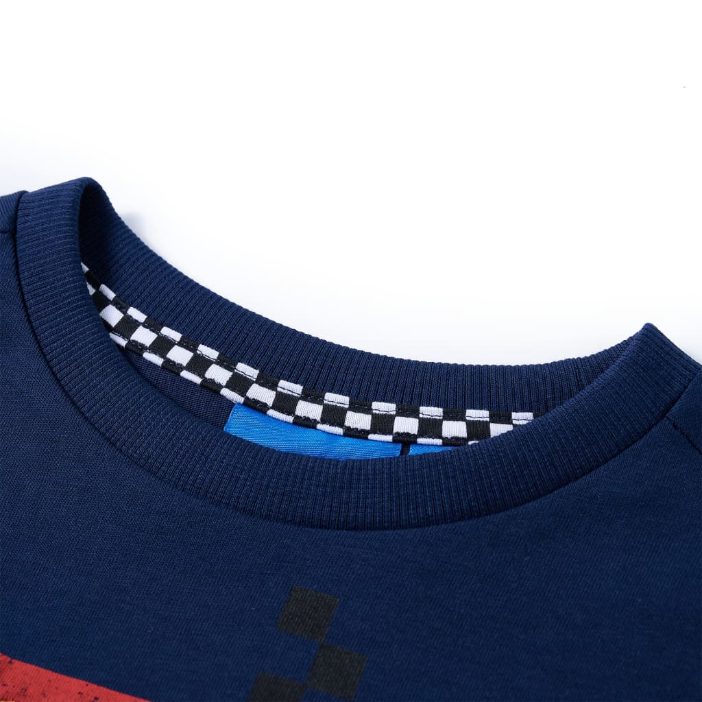 T-shirt manches longues enfant bleu marine 104