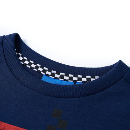 T-shirt manches longues enfant bleu marine 104