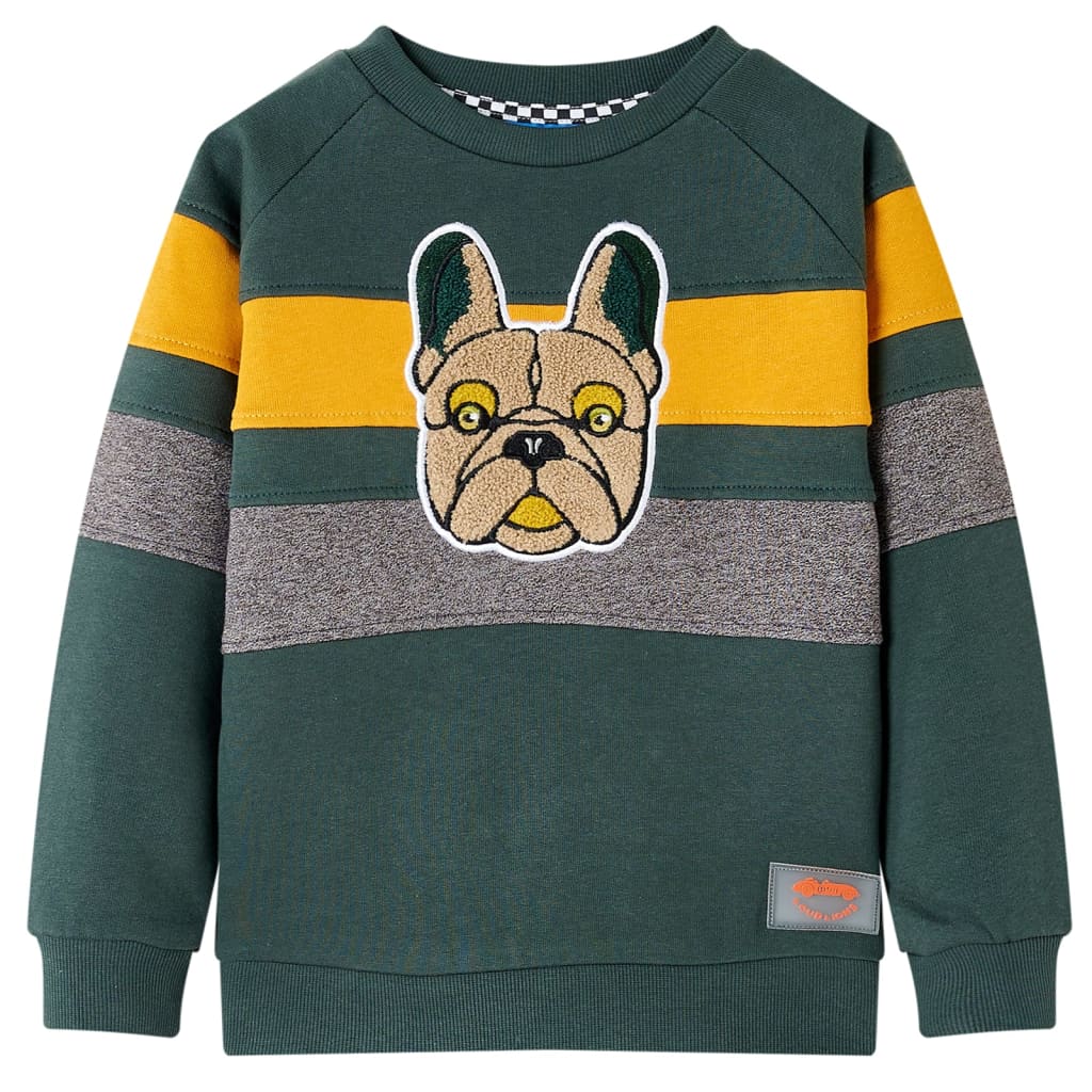 Kinder-Sweatshirt Dunkelgrün 104