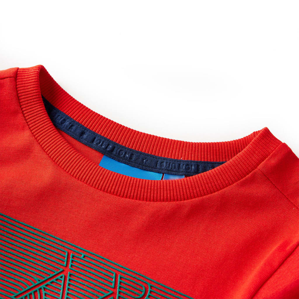 Kinder-Langarmshirt Rot 128