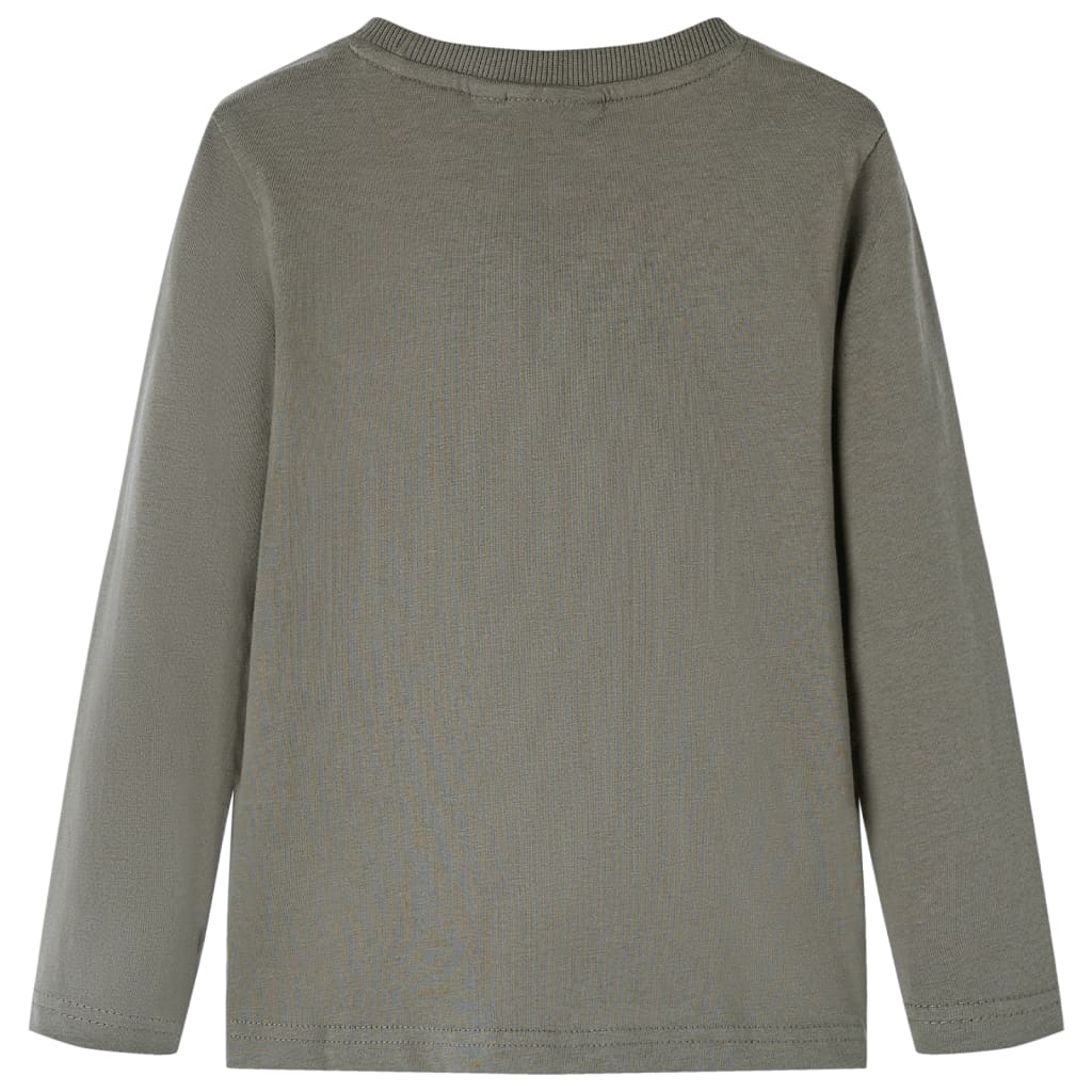 Kinder-Langarmshirt Khaki 128