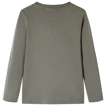 Kinder-Langarmshirt Khaki 128