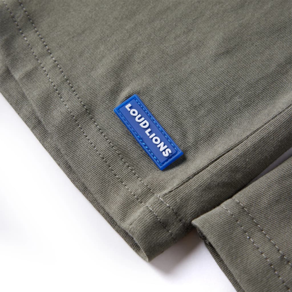 Kinder-Langarmshirt Khaki 128