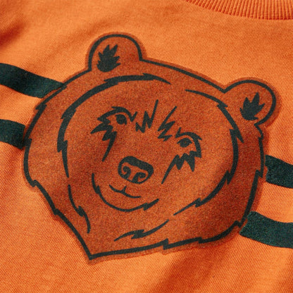 Kinder-Langarmshirt Dunkelorange 92