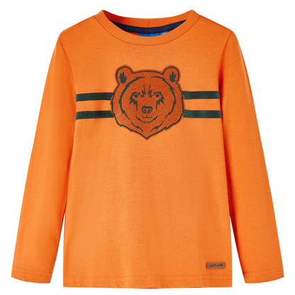 Kinder-Langarmshirt Dunkelorange 104