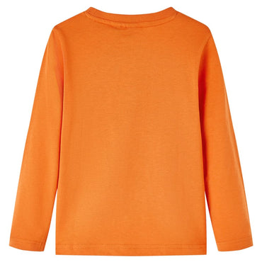 Kinder-Langarmshirt Dunkelorange 104