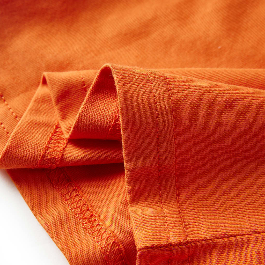 Kinder-Langarmshirt Dunkelorange 128