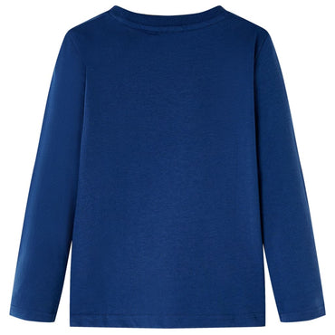 Kinder-Langarmshirt Jeansblau 104