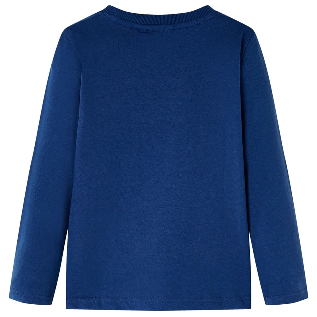 Kinder-Langarmshirt Jeansblau 116