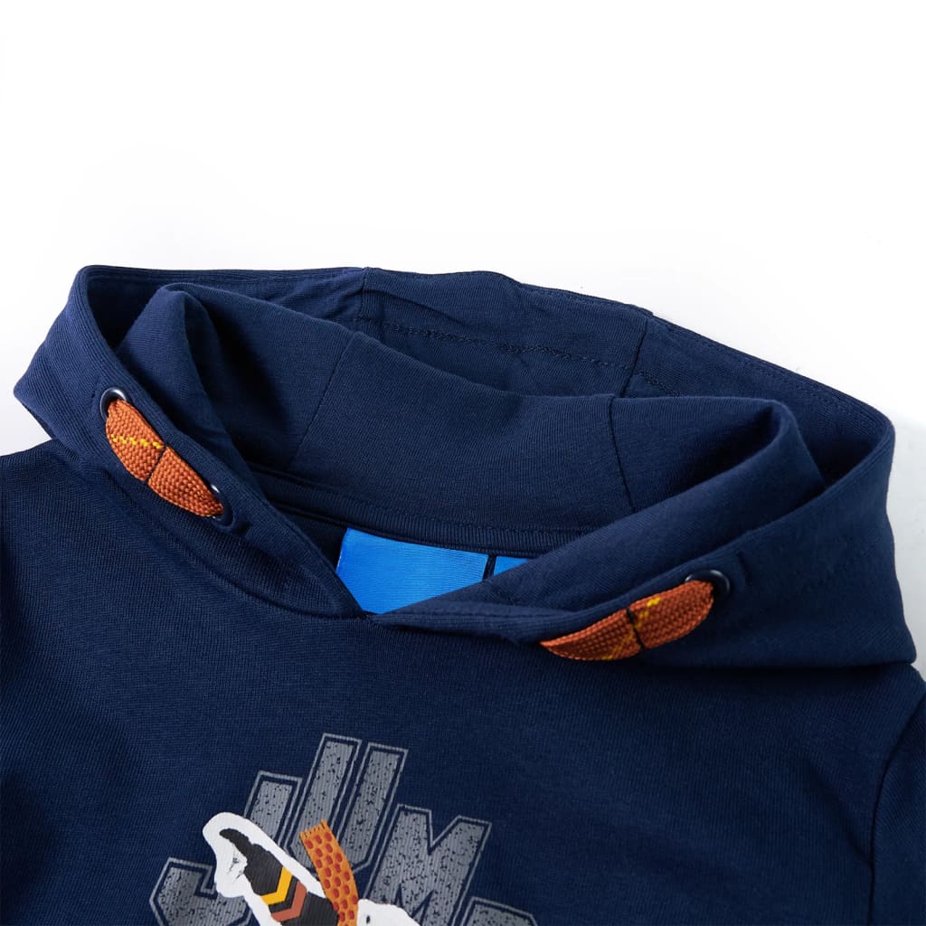 Kinder-Kapuzenpullover Marineblau 116