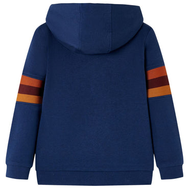 Kinder-Kapuzenpullover Marineblau 128