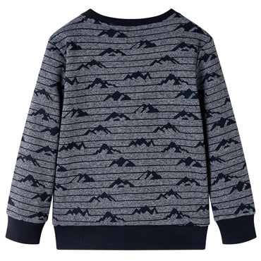 Sweatshirt enfant Marine chiné 104